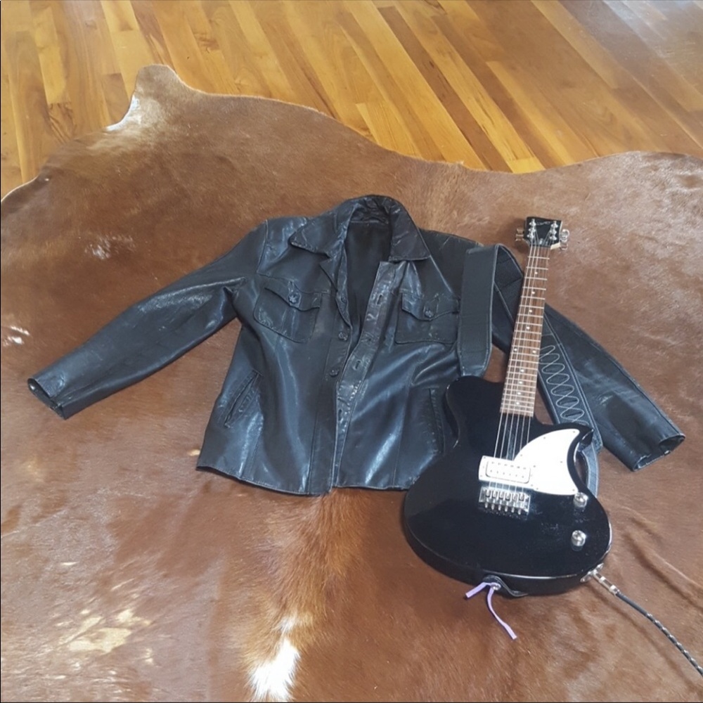 Distressed Leather Jacket - image 2